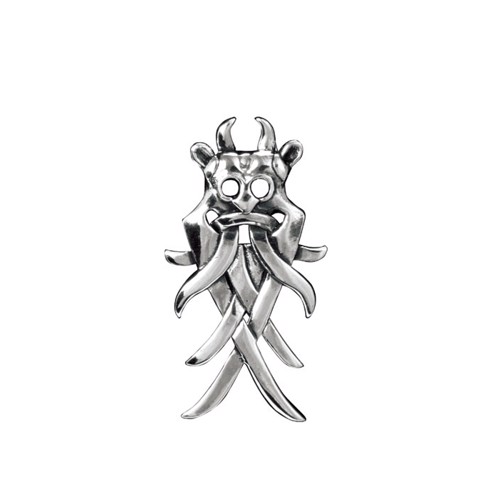 Odins maske,Slipsenål med pind i sølv | MUSEUMS KOPI SMYKKER